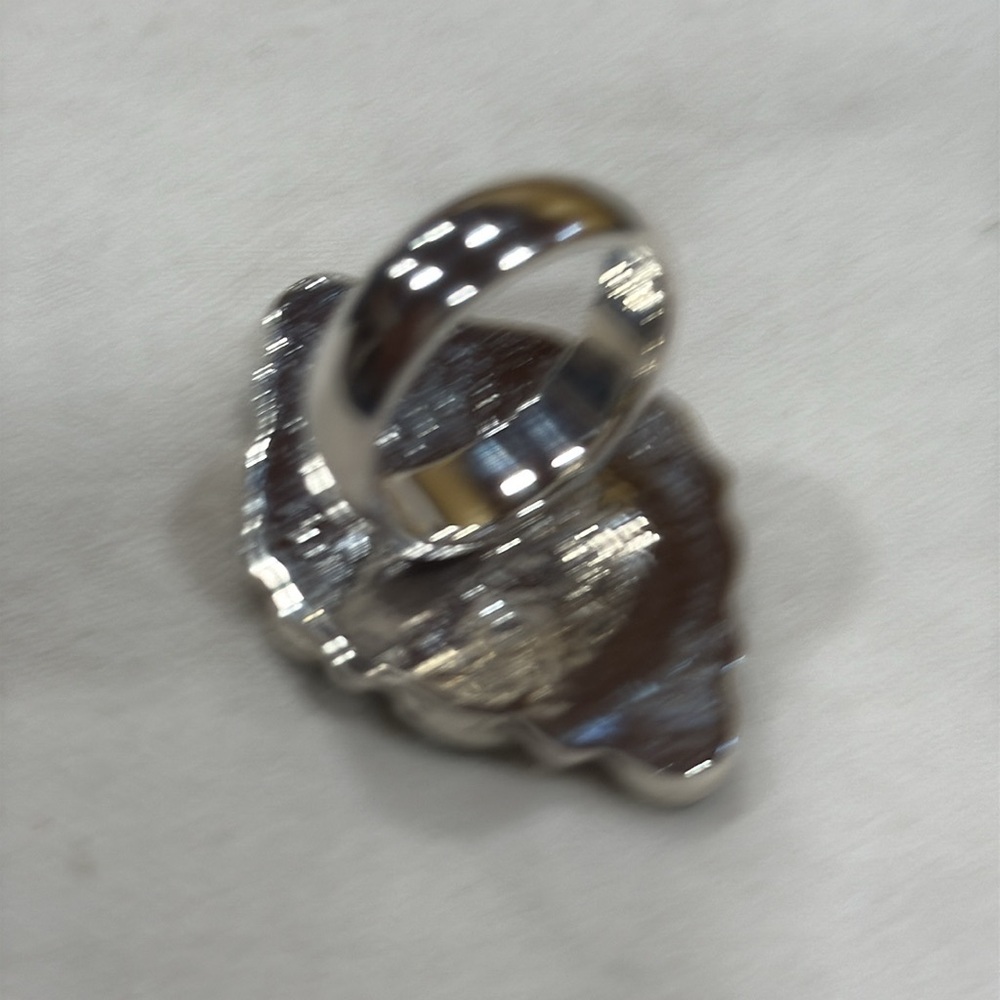Sterling Silver Turquoise Cluster Ring - Picture 3 of 5